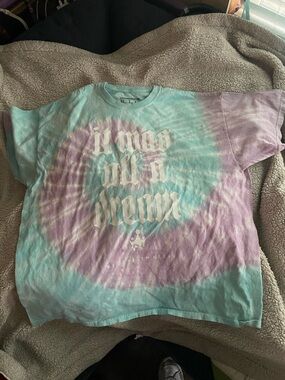 Tie-Dye Pastel Blue & Purple Graphic Tee